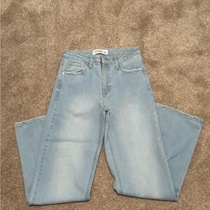 Just Black Women's Light Blue Boot Leg Jeans